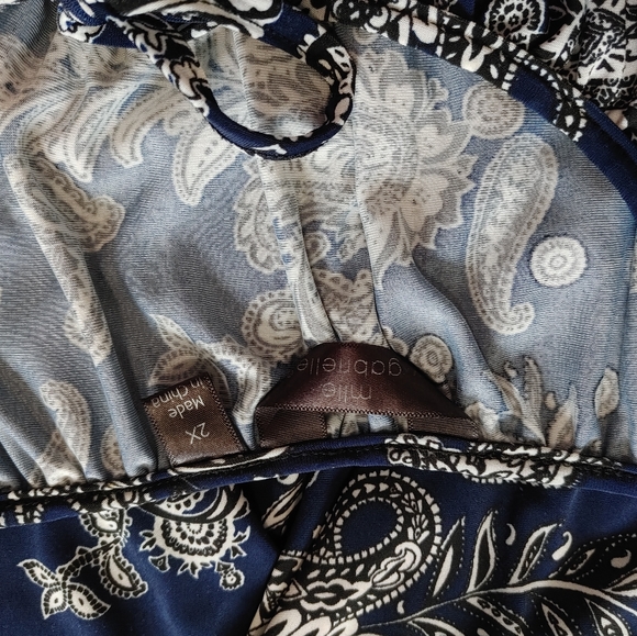 Blue and white dress - Picture 3 of 4